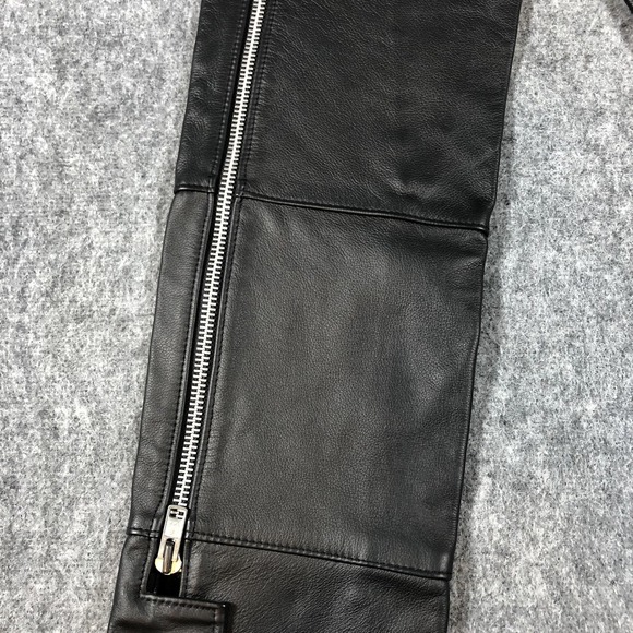 Harley-Davidson Chaps Womens XS Black Leather Motorcycle Riding Zip 98480-98VW - Picture 13 of 16
